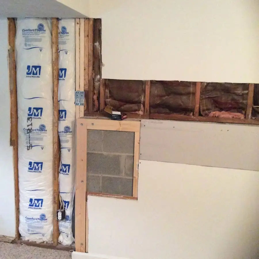 Wall insulation replacement during Odor Removal & Deodorization in Chain Lake